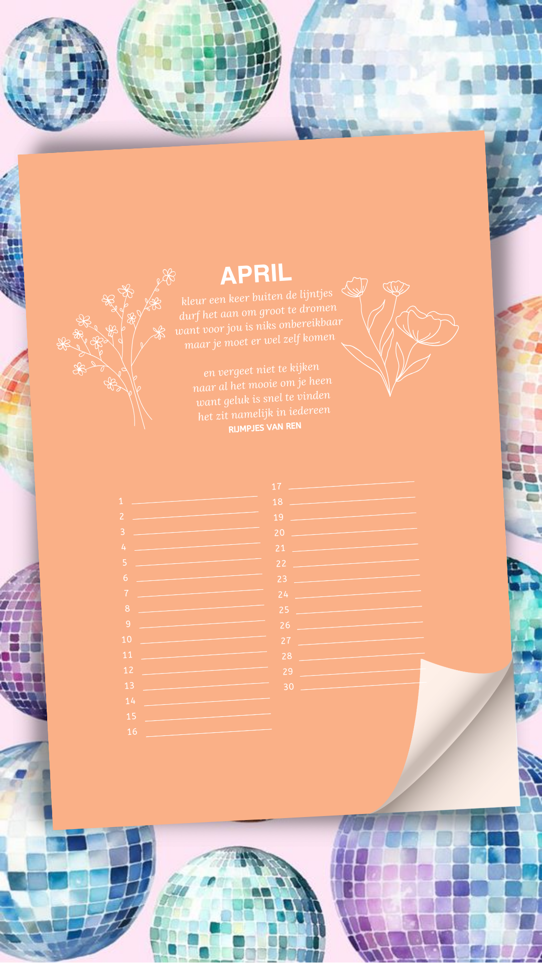 All year long: verjaardagskalender