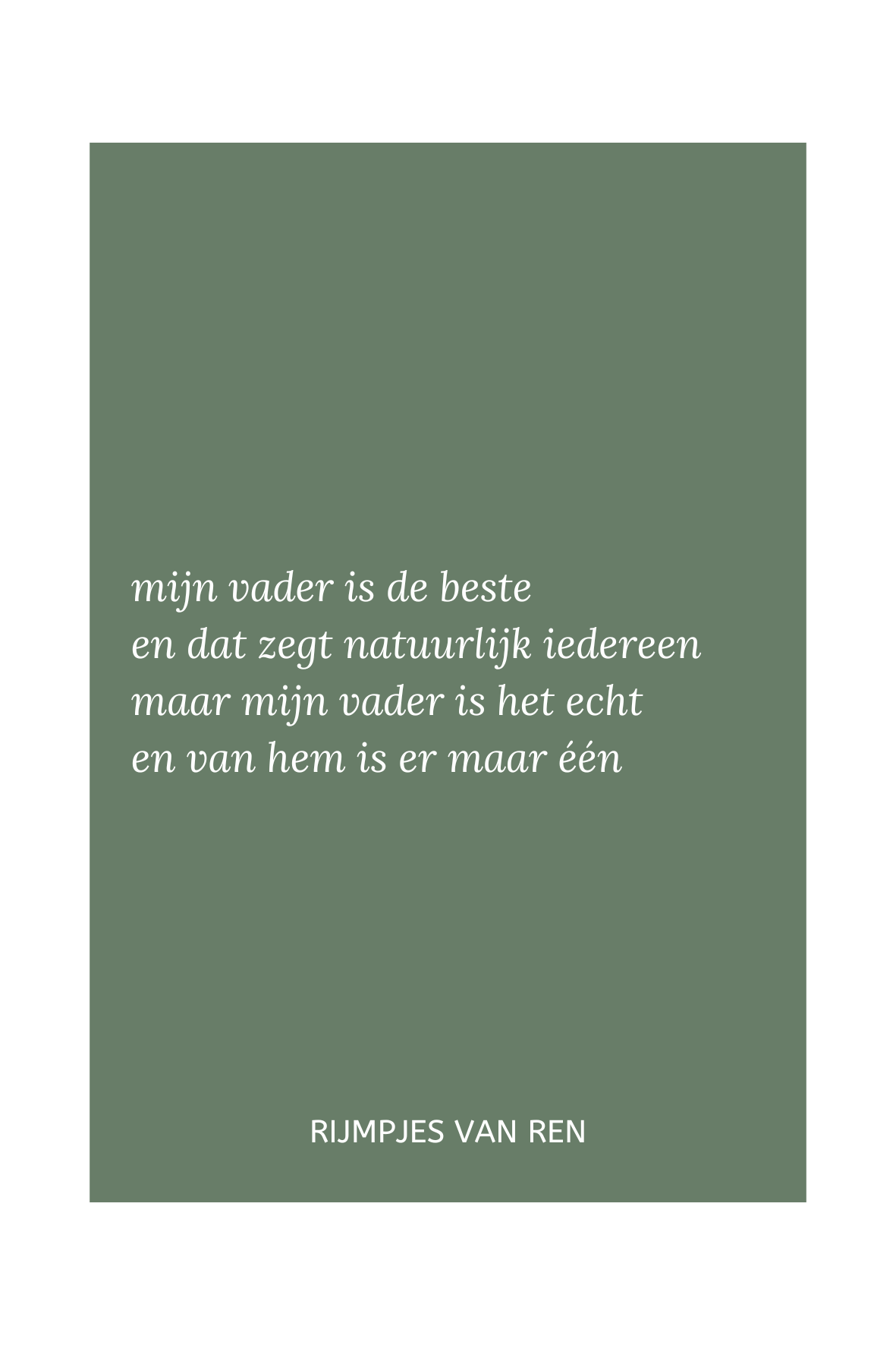 print - 'beste vader'