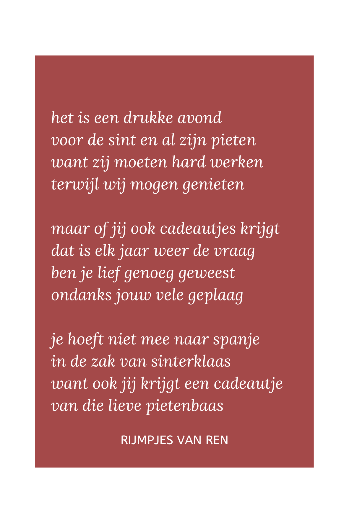 print - 'sinterklaas'