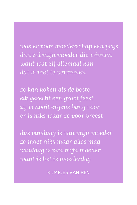 print - 'moederdag'