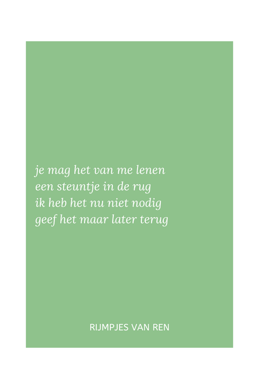 print - 'steuntje'