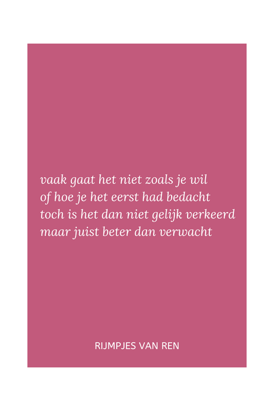 print - 'verwacht'
