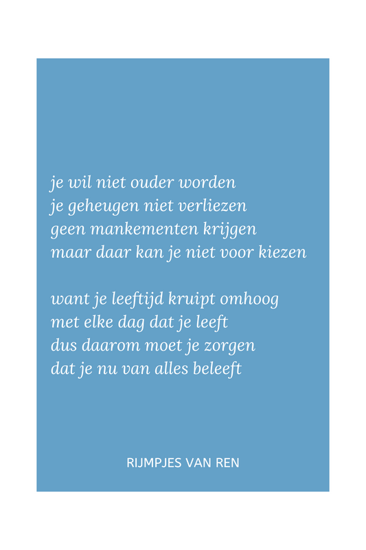 print - 'ouder worden'