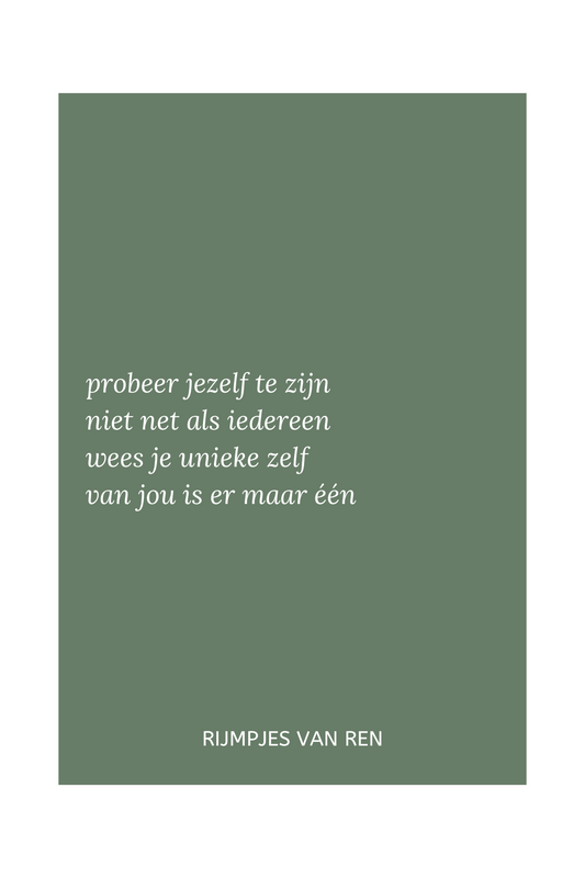 print- 'uniek'